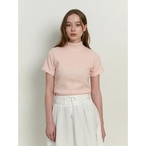 warmer turtleneck top - baby pink