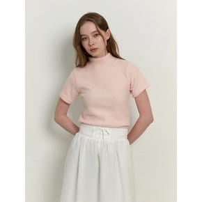 warmer turtleneck top - baby pink