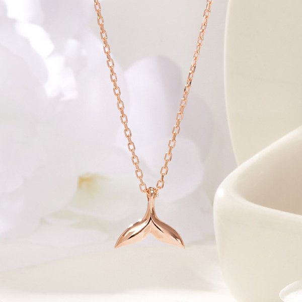 [비앤비골드] 14K 볼륨 웨일 고래꼬리 체인 목걸이 JNN41912