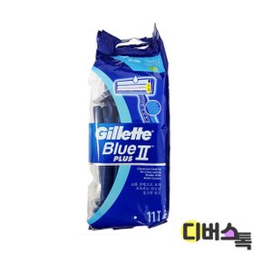 일회용면도기 블루 투 플러스(1봉/10+1)