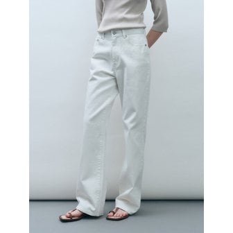 몽돌 화이트 데님 스트레이트 팬츠 MDPT054WHITE