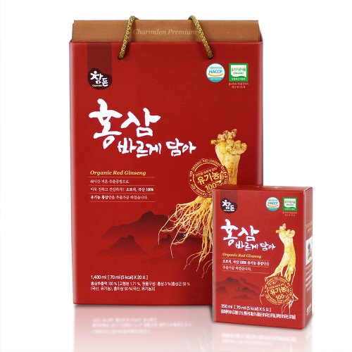 유기농 홍삼액 홍삼 바르게 담아 70ml x 20포