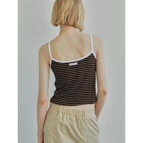 BACK POINT SLEEVELESS / BROWN STRIPE