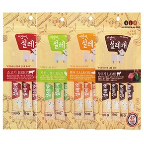 반려동물용품 이맛이 설레개 강아지간식 애견간식 짜먹는츄르 4P 애완용품