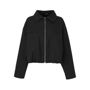 23 FW 여성 라인 칼라 점퍼 (BLACK)