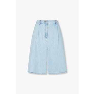GCUT [지컷25S/S]원 턱 백 밴딩 버뮤다 데님 팬츠(7215255202)