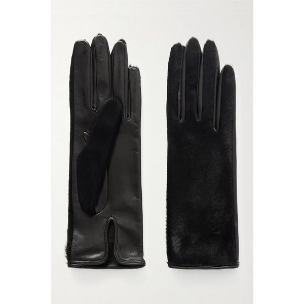 누어 해무어 블랙 가죽 헤어 장갑 46376663162989316