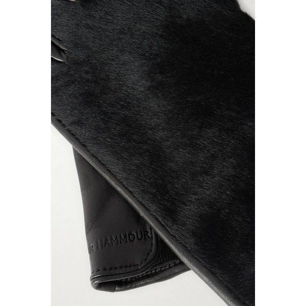 누어 해무어 블랙 가죽 헤어 장갑 46376663162989316