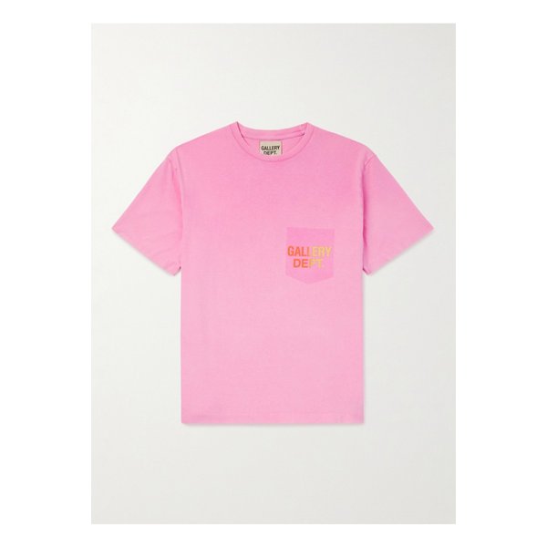 보드워크 로고 프린트 페인트 스플래터 코튼 저지 티셔츠 46376663162903344