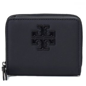 TORY BURCH 149653 10 OUTLET 트리 자작 지갑 가죽 브리튼 매트 로고 미니 이중 접는 컴팩트