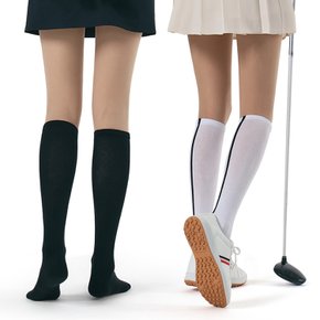 여성 골프스타킹 진짜 쿠션 니삭스 투톤 스타킹 UV 자외선차단 보정