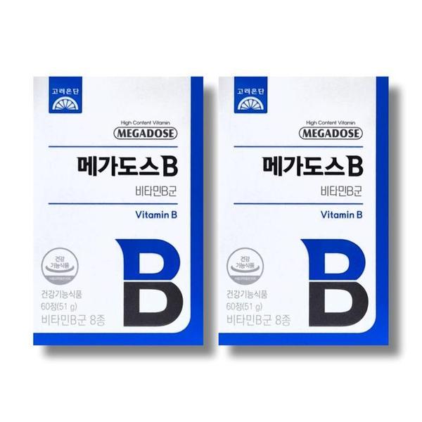고려은단 메가도스B 비타민B군 850mg 60정 2박스 /wb (S47589825)