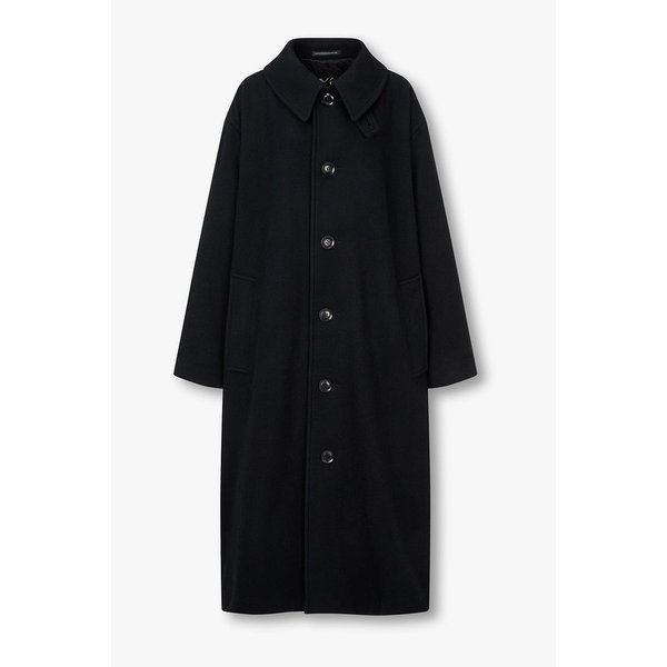 [Y`s]카프 후드 브러시트 울 코트 6615305202000