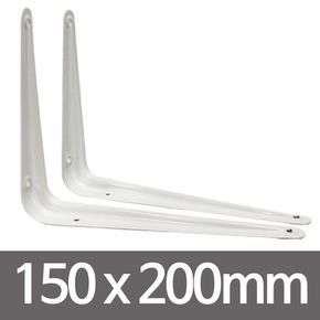 ㄱ선반받침대(2개입-화이트150x200)벽선반 고정선반