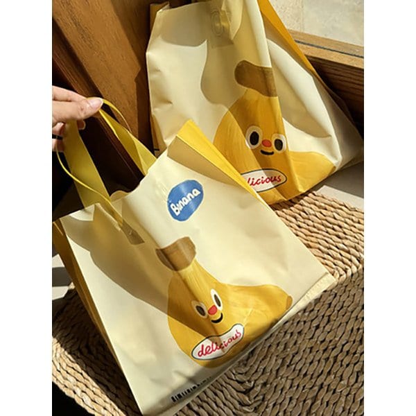 귀여운 바나나 다용도 쇼핑 장바구니 타포린백 쇼핑백