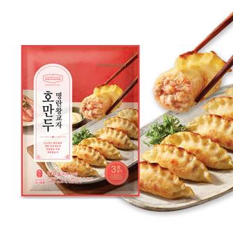 신세계푸드 호텔컬렉션 에센셜 호만두 명란왕교자 210g X 2봉+올반키친 인생왕교자 김치 210g X 2봉
