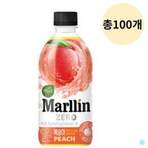 자연은 더말린 제로 복숭아 과일 음료 500ml 총100개