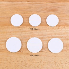 pef1101 ~ 2 -3 양면스티커 지름 20mm / 25mm 두께 1 T 원형 양면테이프 3매