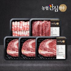 [신세계백화점] 산지직송 1등급 한우 프리미엄 세트 1kg (꽃등심/꽃등심/꽃등심/차돌/모듬)