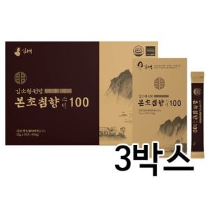  김소형원방 본초침향스틱100 15gx30포 3박스(총90포)/쇼핑백증정