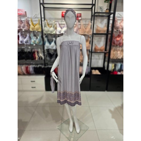 [시흥점] S 비너스 ) 기하 보더 나염 여성 골프 가운 [VGN7182L-OR]