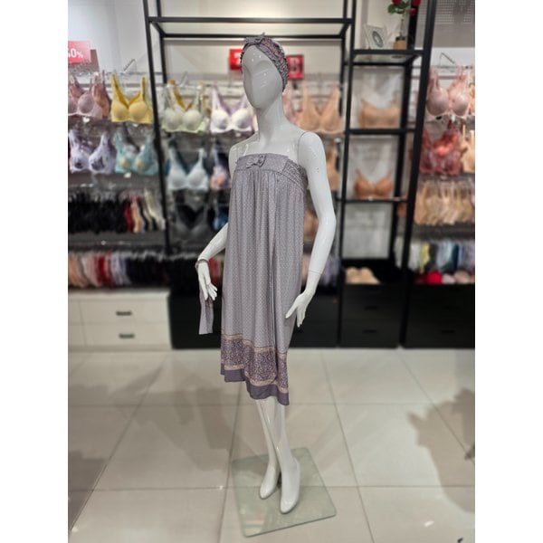 [시흥점] S 비너스 ) 기하 보더 나염 여성 골프 가운 [VGN7182L-OR]