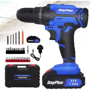 영국 블랙앤데커 드릴세트 Cordless Drill Driver Kit 21V Electric Screwdriver Combi Set LiIo