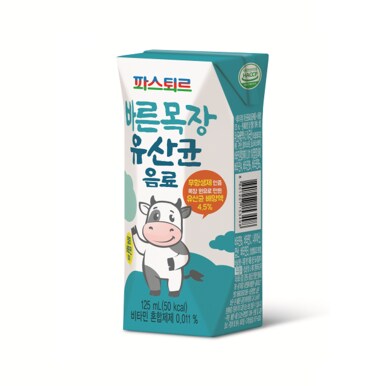 바른목장 유산균음료125ml(72팩)