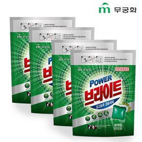 파워 브라이트 초고농축 캡슐세제 파우치형 30개입x4