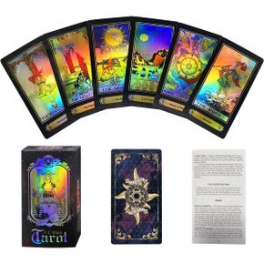 미국 신년 타로카드 IXIGER Tarot Cards Set 78Pcs Fate Forecasting Game Vintage Card Future