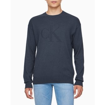 Calvin Klein Jeans 남성 CK 인타르시아 믹스 스티치 스웨터(J326453)