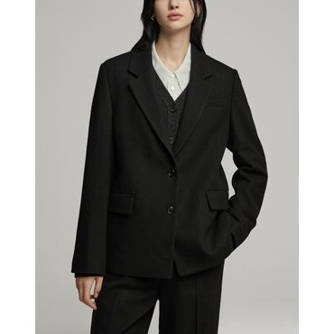 DKNY 시즌오프30%캐시미어 블렌드 셋업 재킷 (DW2E9WJC989L)