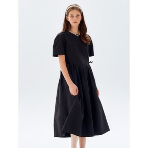 Pleated Cotton Dress