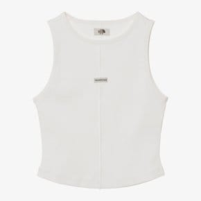 [노스페이스 공식] NT7VR30L 화이트라벨 여성 소프트 웨이브 슬리브리스_OFF WHITE