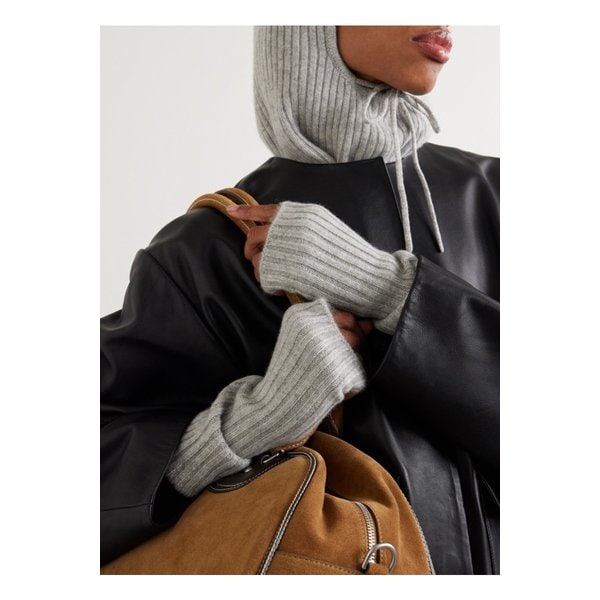 이브살로몬 골지 캐시미어 핑거리스 벙어리장갑 그레이 46376663162873905