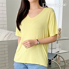 여성 브이넥 무지 티셔츠 7color (8748800)