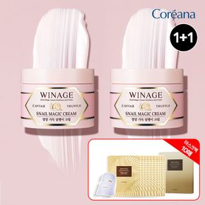 (카톡)위네이지 스네일 크림 100ml 2개+골든스네일 마스크 10매+쇼핑백 2개..[34659963]