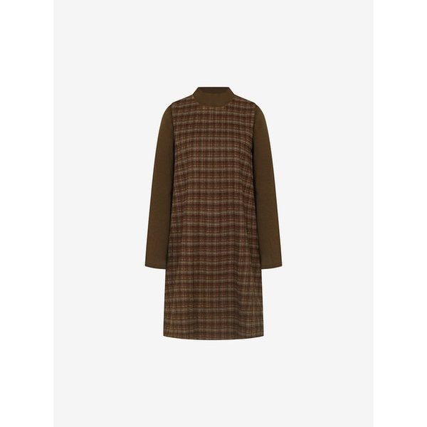 민소매 체크 원피스 & 반폴라 티셔츠 SET (TLOAI1502)