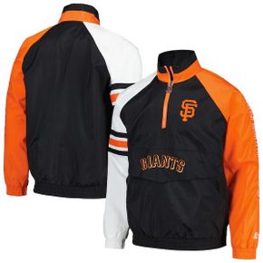 [해외] 1082676 스타터 집업 후드 자켓 San Francisco Giants Starter Elite Raglan Half-Zip Ja