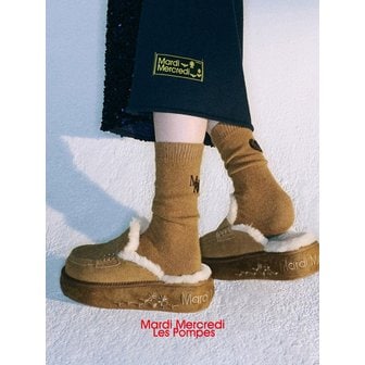 마르디 메크르디 레폼프 BEAUTE SLIPPER_CHESTNUT