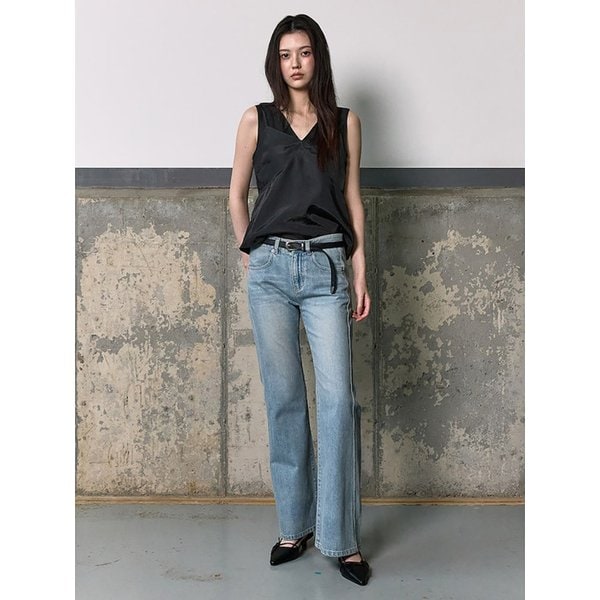 Wide Bootscut Denim Pants  Sky Blue (KE6121M55Q)