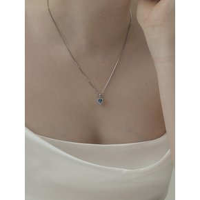 [Silver925] Moika Heart Necklace (muscari)