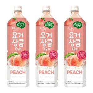  웅진 자연은 요거상큼복숭아 1.5L x 6개