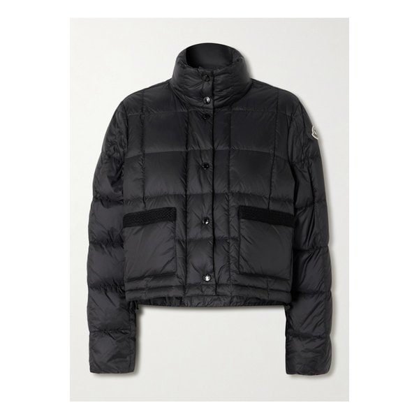 몽클레어 자르시우 브레이드 코드 트리밍 퀼팅 셸 다운 재킷 블랙 46376663162891334