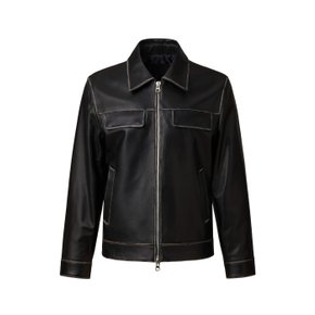 European Lambskin Two-way Single JK_Black