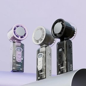 NEO2M 투명 냉각 선풍기 FC08 미니 핸디팬 쿨링 초강력 무선 손풍기 냉풍 탁상용