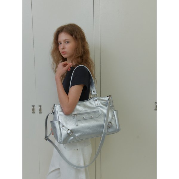 ANC STUD RING BAG_SILVER