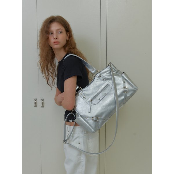 ANC STUD RING BAG_SILVER