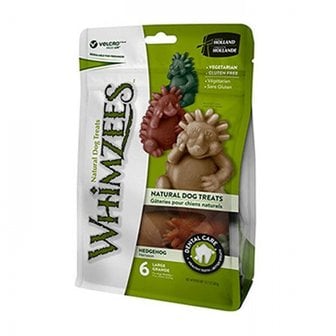 킹펫 윔지스 Whimzees 덴탈케어 고슴도치 6p (360g/라지)