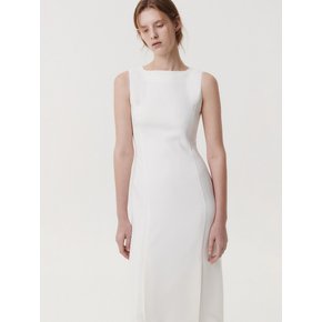 SLEEVELESS DRESS (WHITE)